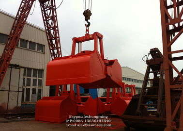 China Clamshell Motor Electro Hydraulic Grabs For Ship Deck Crane to Discharge Bulk Cargo supplier