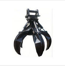 China excavator parts 5 Teeth Hydraulic rotating Grapple orange peel grab for excavator supplier