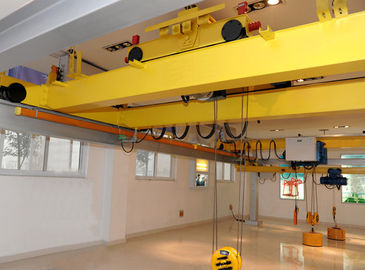 China 10ton, 10ton / 3.2ton Light Duty Bridge Crane With Electric Wire Rope Hoist For Warehouse / Storage / Machine mill supplier