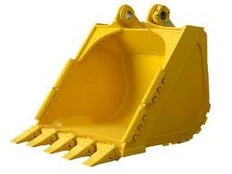 Yellow Small Excavator Bucket For Mini Digger , Excavator Spare Parts