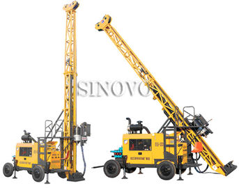 China Full hydraulic-mounted Geological Drilling Rig Diesel Engine With Flexible Operating System supplier