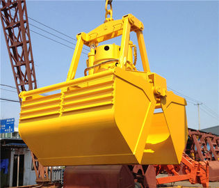 Deck Crane Bulk Cargo Electro Hydraulic Grabs / Grapple with Motor Hydraulic Drive