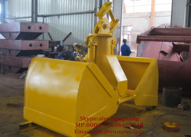 China Construction Equipments Excavator Clamshell Hydraulic Grab Bucket Customized Color supplier