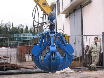 China Professional Excavator Grab Attachment Excavator Orange Peel Grab Bucket Large Capacity supplier