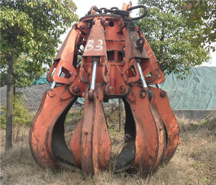 China 2.5m³  Electro Hydraulic Orange Peel Grab / Electrical Hydraulic Scrap Grabs supplier