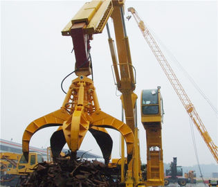 China 1.25m³  Excavator Grab Attachment Orange Peel Excavator Grab Bucket for Loading Steel Scrap supplier