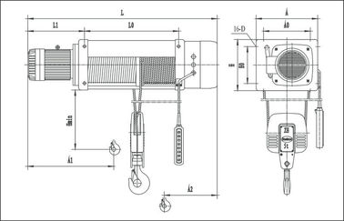 6 ton, 8 ton, 10 ton Fixed Type Foot-Mounted Electric Wire Rope Hoist For Port / Mining / Warehouse supplier