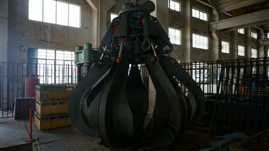 Minerals Excavator Grab With Four Rope / Clamshell Bucket , Mining Excavator Parts supplier