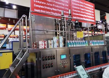 Automatic Tetra Pack Juice Filling Machine , Aseptic Carton Filling Machine supplier