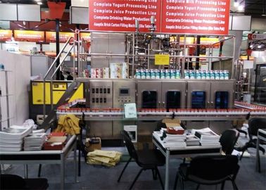 Automatic Tetra Pack Juice Filling Machine , Aseptic Carton Filling Machine supplier