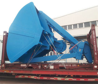 16T Mechanical Clamshell Grab Bucket 10m³  For Bulk Cargo Crane , Customized Color supplier