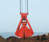 16T Mechanical Clamshell Grab Bucket 10m³  For Bulk Cargo Crane , Customized Color