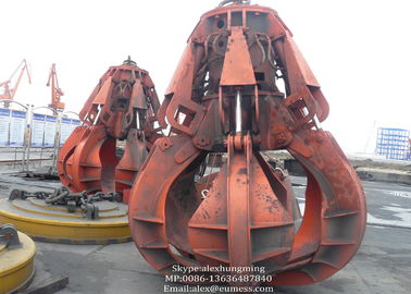 10T Electric Hydraulic Orange Peel Grab / Steel Scrap Orange Peel Grapple supplier