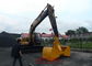 Construction Equipments Excavator Clamshell Hydraulic Grab Bucket Customized Color supplier