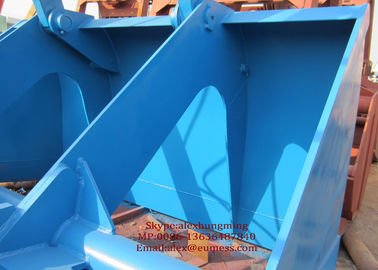 Low Noise and Safety Mechanical Clamshell Grab Bucket , Four Ropes Grapple 10m³ supplier