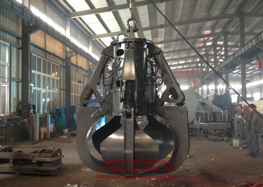 Industrial Electric Hydraulic Orange Peel Grab / Excavator Scrap Grab 10 Ton - 50T supplier