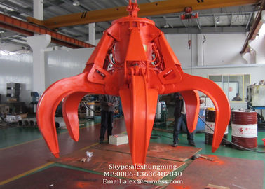 10T Electro Hydraulic Orange Peel Crane Grabs For Steel Scrap High Efficiency supplier