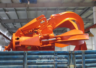 10T Electro Hydraulic Orange Peel Crane Grabs For Steel Scrap High Efficiency supplier