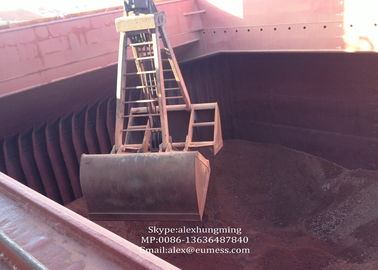 Mechanical Four Rope Clamshell Grab / Grapple Bucket For Iron Ore or Nickel Ore supplier