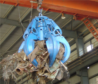 Motor Electro Hydraulic Orange Peel Grab Bucket for Steel Scrap Loading supplier