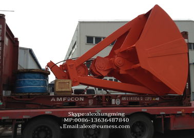 Professional Mechanical Grabs for Discharge Bulk Crane , Four Rope Clamshell Grab for Nickel Ore supplier