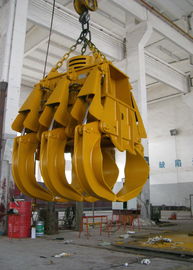 Electro-Hydraulic Rectangle Scrap Grab / Grapple Bucket  for Single Hook Crane supplier