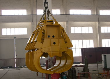 Electro-Hydraulic Rectangle Scrap Grab / Grapple Bucket  for Single Hook Crane supplier