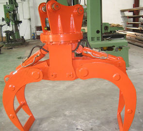 Powerful Excavator Grab Attachment Hydraulic Timber Grab / Excavators Wood Grapple supplier